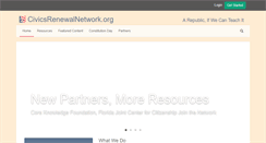 Desktop Screenshot of civicsrenewalnetwork.org
